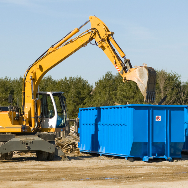 are there any restrictions on where a residential dumpster can be placed in Cokato